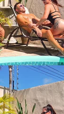 Pool Day and They Fuck Me From My Dirty Ass to My Mouth, Cum on My Face, so Much Load!! I Swallow