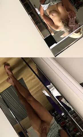 Busty amateur blonde solo