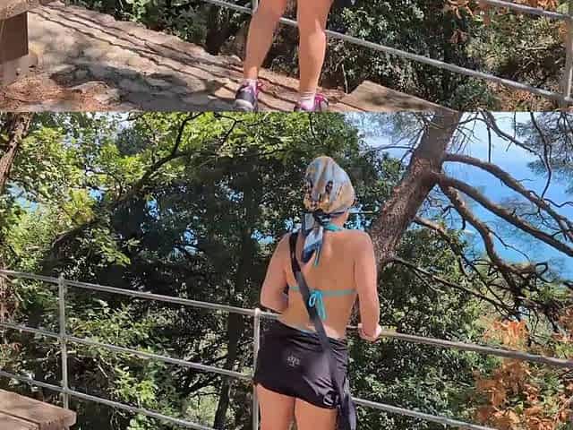 Sex and Swallow Stranger's Cum in the Tent at the Campsite