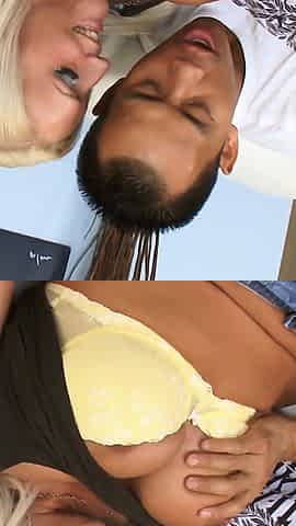 Amarican Big Boobs Blonde MILF Fucked by Asian Japanese Cock