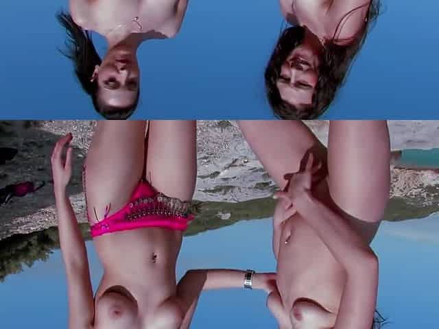 Robin Reid And Alyssa Wild - Her Metis Pussy Fucking In Outdoor Deepthroat Initiation