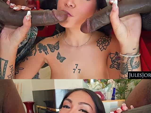 Asian Dreamgirl Yumi Sins Double Bbc Fantasy Has Come True
