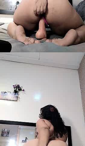Fucking My Big Dildo!