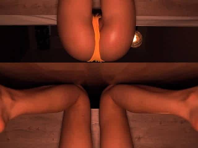Big Booty In Bikini Jumping On Dildo