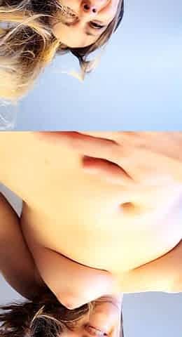 Busty amateur blonde solo