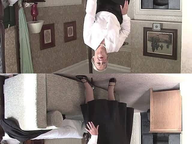 Granny April undresses and savorily jerks off her old cunt