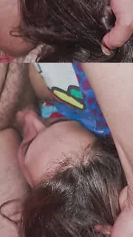 Hard deepthroat teen angel
