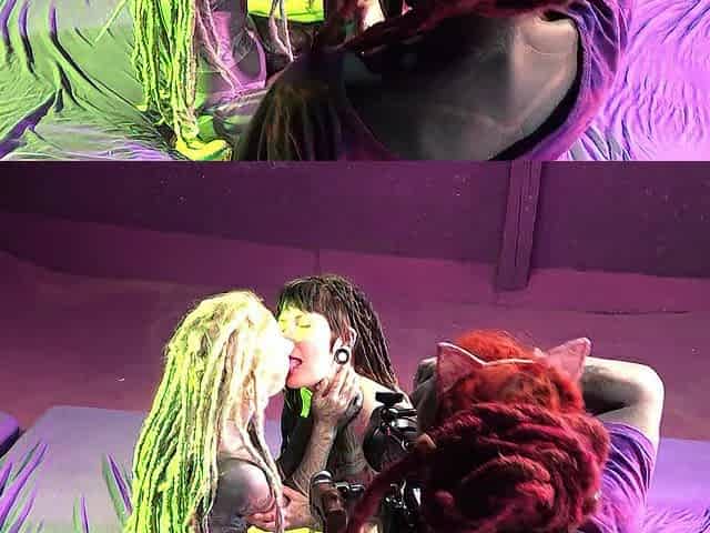 Behind the Scenes Tattooed Set Strumpets Tit Grabs & Unfathomable Kisses