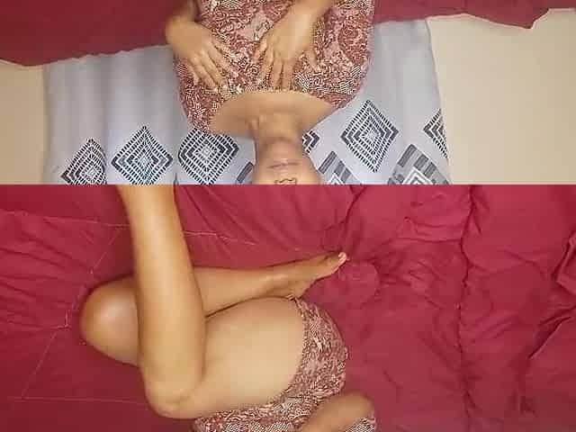 Mommy musterbate in her bedroom that babe has large brown snatch
