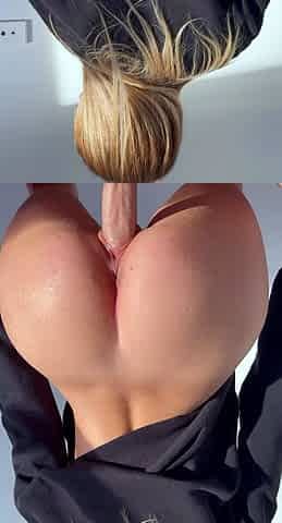 Hot blonde ass getting doggystyle in toilet