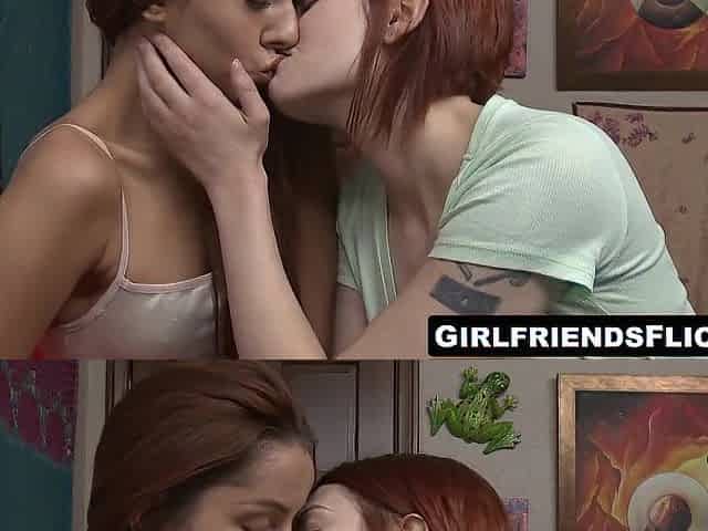 Fiery developing redhead melts under MILF's talented tongue