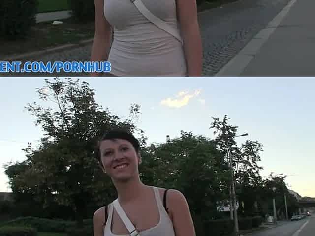 PublicAgent HD Great Melons, Great Butt, Great Bang outdoors