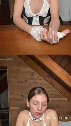 Sir, Your Slutty Maid Is Willing to Do Anything to Keep You Satisfied... You Want Me to Ride Your Cock?