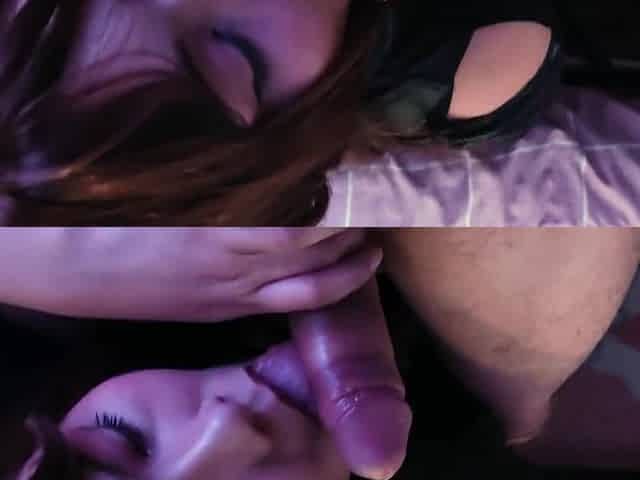 I Make Him Cumming On My Tits After A Blowjob. He Cums Twice!