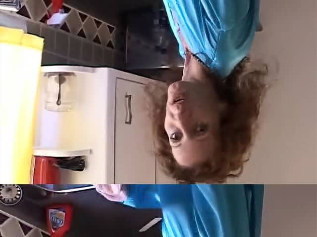 Bored and lonely married housewife cheats on movie scene