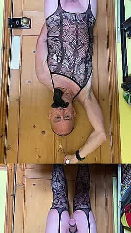 Milking with a anal-plug