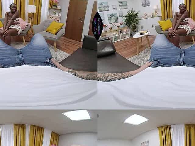 Black Afro Tenant Zaawaadi Suggests Her Ebony Snatch To Pay Rent - Interracial Vr Hot Hotty Vr 360 Porn