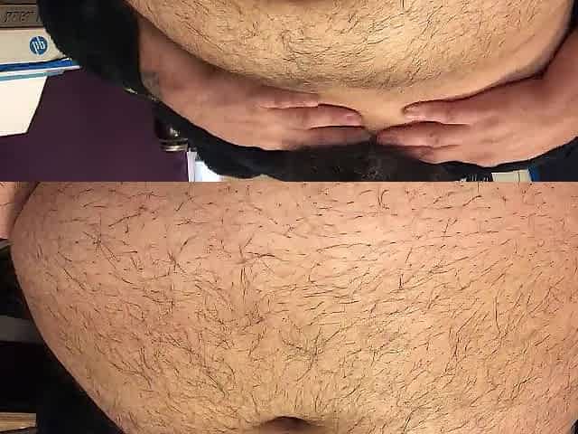 FTM bear chub packing with vagina disclose and cum
