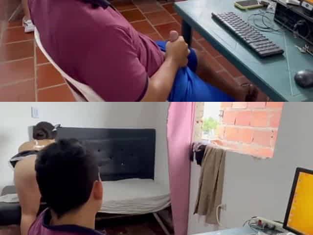 Maid knows her wife is not there and offers him her bubble butt