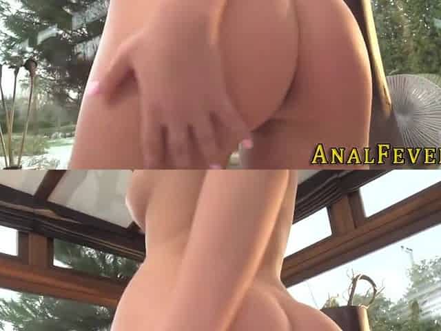 Butt Plugged Babe Anally Rides And Gets Cum