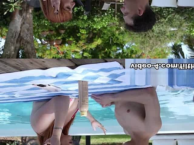 BTS - Busty Redhead Trying Different Methods, Scene #02