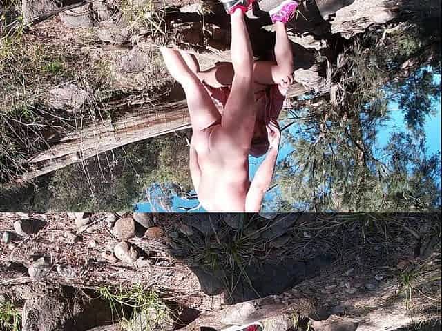 In nature's garb Trail Screwing & Spunk flow