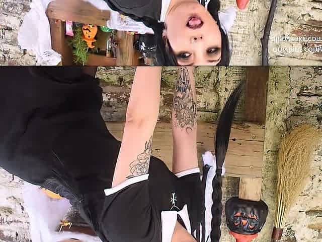 Wednesday Addams, Blow job + Facial!
