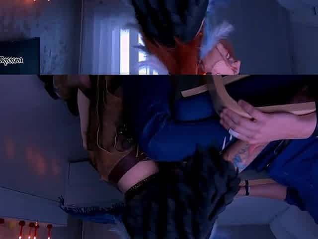 Squirting ritual and leaking OCP for wicked witch, Halloween dress, palpitating climax