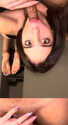 Sexy Teen Brunette Chick Handjobs POV