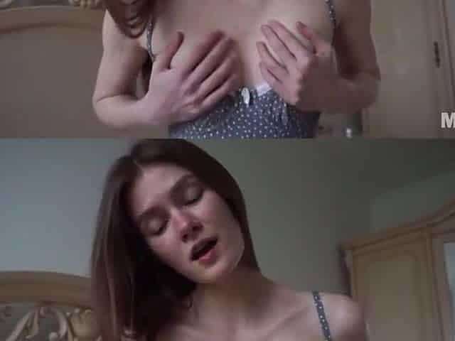Slender youthful neighbour sucks jock and plays with twat [Deutsch porn]