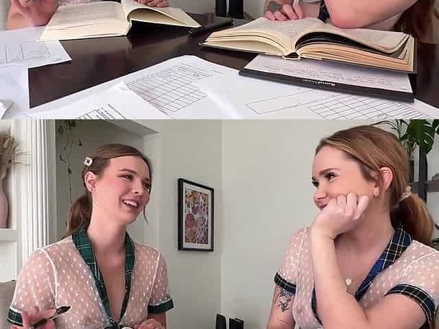 Lesbian Study Break Goes Wild With Chloe Foxxe And Stella Sedona