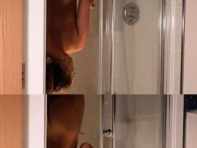 WankItNow Monika Smith Shower Jerk