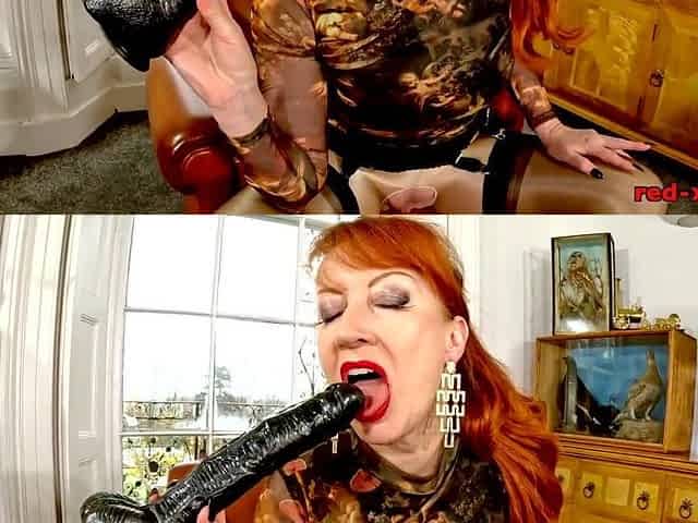 Red XXX has a fetish for nylon