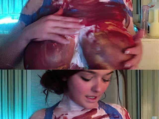 Big boobs milf masturbates with her dildo