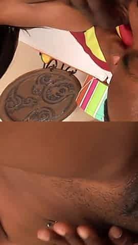 Big ass ebony banged by a big black cock hard