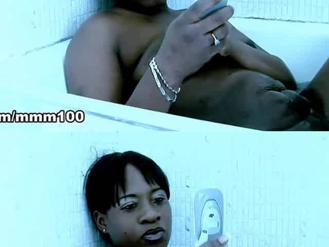 Ebony MILF Gets Pounded by Her Hung Boyfriend in Steamy Shower Show - MMM100