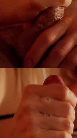 Wet Balls Massage and Sensual Handjob From Gentle Blonde