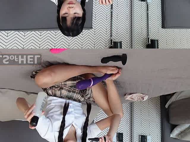 Petite Asian Student Uses Sex Toys - Squirting Orgasm