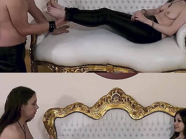 Foot Worshipping Her Beautiful Feet And Cumming On Them After A Wonderful Footjob With Dolls Cult