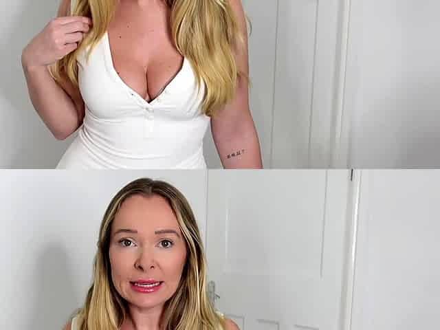 Horny Blonde In Solo Masturbation
