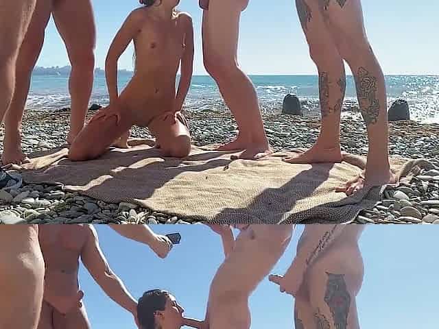 Picked Up A Young Cunt With Mouth Had Gang Bang Sex Party On With Katty West And Oliver Strelly