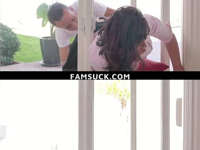 Stepsons' Weenies Sliding in And out Of Her Juicy Snatch and Constricted Butt. - Famsuck