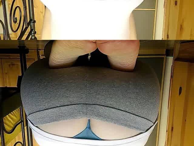 large, round, consummate butt close up