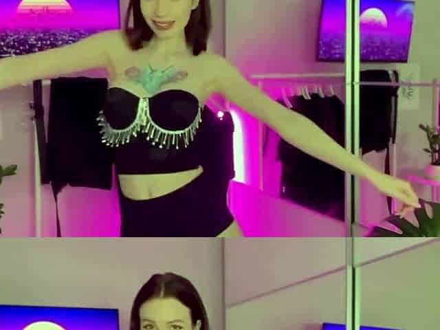 Hot video call with Lesya Moon. Real orgasm.