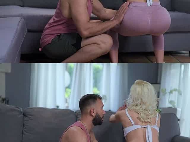 Horny Blonde Gets Her Ass Fucked By A Big Dick