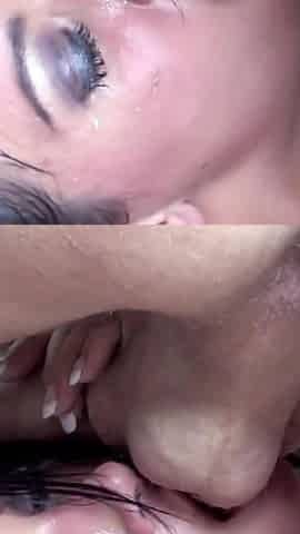 MILF with huge tits gets cummed in her asshole