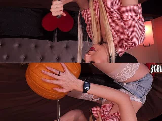 Smashing My Pumpkin with My Huge Strapon