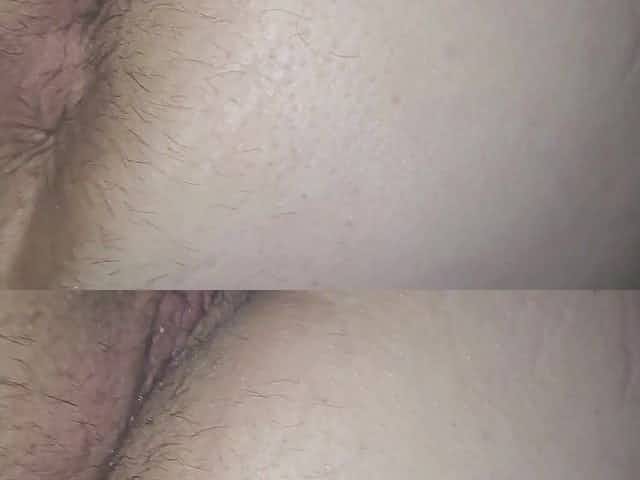 Widening my big beautiful woman wife's shaggy butt and cunt part two