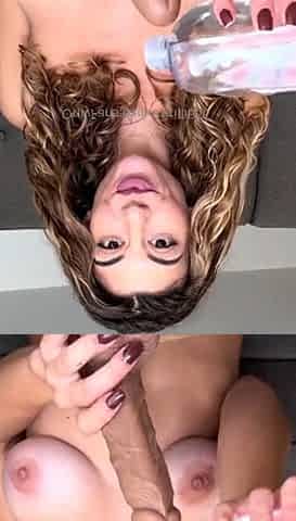 Big boobs milf masturbates with her dildo
