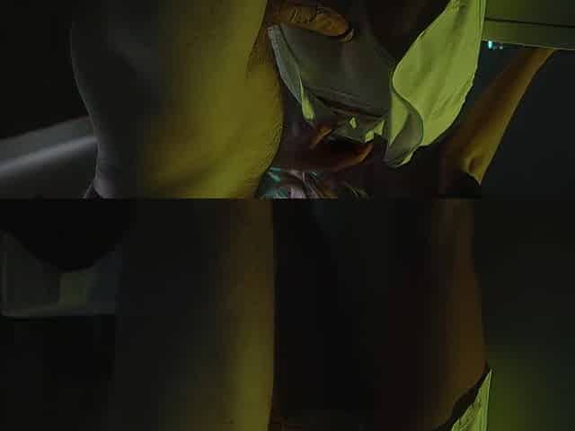 (Zelex) Hot doll gets a load on her glasses